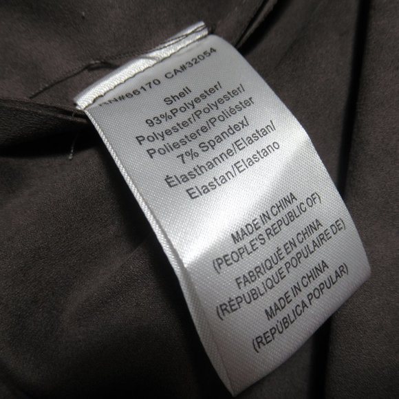 Anthropologie Hutch Vegan Faux Suede Moto Jacket Brown Gray - XL - Picture 12 of 12